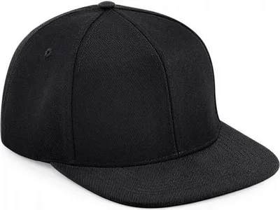 Produktbild von Beechfield Uni Snapback Baseballkappe PC4171 (Einheitsgröße) (Schwarz)