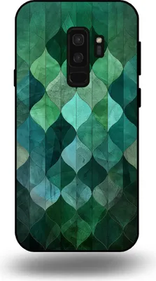Produktbild von Smartphonica Telefon Fall geeignet für Samsung Galaxy S9 Plus mit grünen Blättern drucken - TPU Backcover Fall grünes Blatt Design - Grün