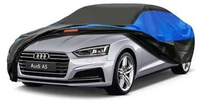 Zdjęcie produktu dla Pokrowiec samochodowy, wodoodporny i oddychający, dla Audi A5 (2009-2024), kolor: czarny, niebieski