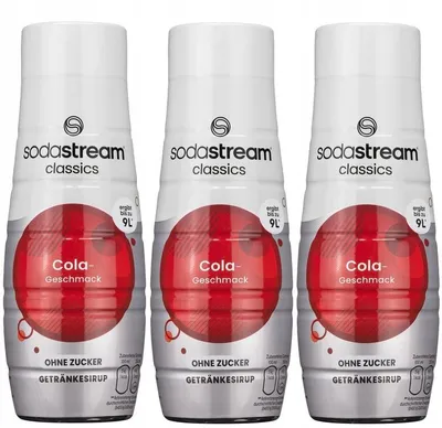 Produktbild von SodaStream 1524207490, Karbonisierungssirup, Grau, Rot, Cola, 440 ml, 9 l, 1 Stück(e)