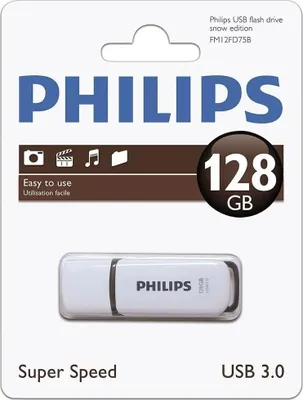 Immagine prodotto di Philips Chiavetta USB Snow 3.0 128 GB Bianco e arancione