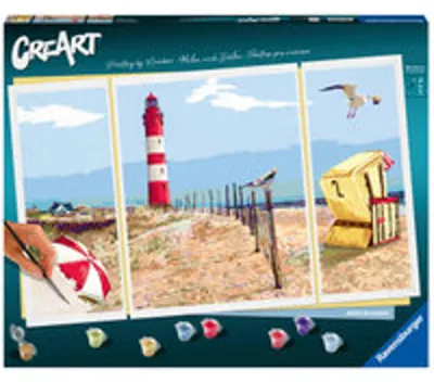 Produktbild von Ravensburger Beside the Seaside Malen nach Zahlen 20277 - ab 14 Jahren
