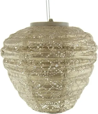 Produktbild von LUMIZ Solar-Lampion Ballon | Mandela | Gold | Ø20 cm