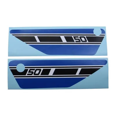 Produktbild von Aufkleber Set blau Seitendeckel für Yamaha FS1 1977