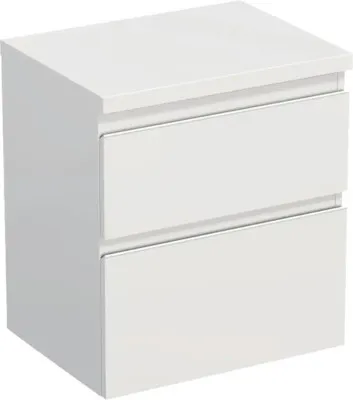 Obrázek produktu pro Koupelnová skříňka pod umyvadlo Jungborn TRENTA bílá lesklá 56,7 x 64,6 x 44,5 cm