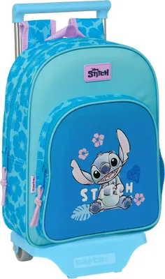 Produktbild von Lilo & Stitch Hawaii Blau Rolling Schulrucksack 26 x 34 x 11 cm