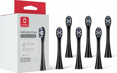 Immagine prodotto di Oclean Delicate Care Kids lasten harjaspää, 6 kpl, musta