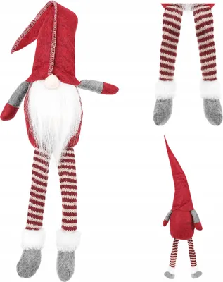Obrázek produktu pro Ruhhy Vánoční dekorace Skřítek 50 cm červený