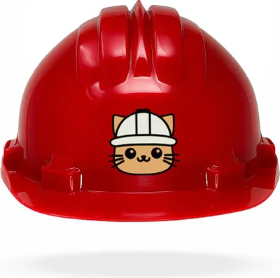 Produktbild von TAMS® Kinderhelm - Drehverschluss Rot Katze