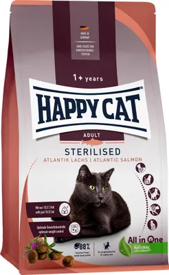 Image de Happy Cat Croquettes Sterilised Adult Atlantique Saumon 10kg