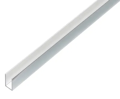 Immagine prodotto di Alberts 488499 U-Profil, alluminio, chromdesign |2000 x 10 x 15 mm
