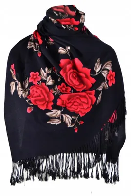 Produktbild von Agrafka 6013-0 Eleganter Damen Schal mit Rosenmotiv, weich
