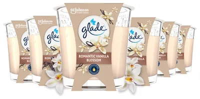 Zdjęcie produktu dla Zestaw 6 świec zapachowych Glade w szklanych pojemnikach, zawierających olejki eteryczne