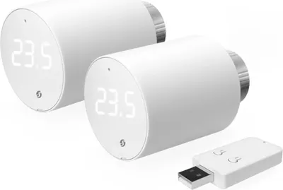 Zdjęcie produktu dla Shelly BLU TRV, Biały, Obrotowy, -20 - 60 °C, M30 x 1.5mm, 2412 - 2472 MHz, 30 m