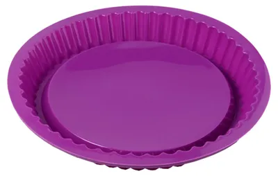 Produktbild von Obstbodenform - Antihaftbeschichtete Silikon-Backform - Für Quiche Pizza und Kuchen - 1 Stück
