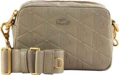 Produktbild von LACOSTE Leder Umhängetasche Maheki Crossover Bag Simply Taupe