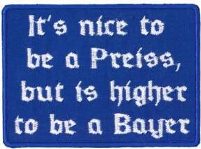 Produktbild von Aufnäher Patches It's nice to be a Preiss Gr. 9,8 x 7 cm 00313