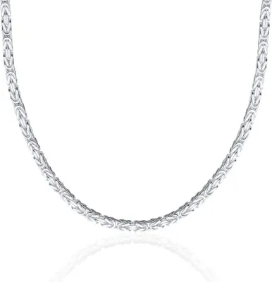 Produktbild von 925er Silber Königskette von JEWLIX 3,2 mm, vierkant Kette