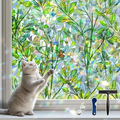 Image de Feuille verte 30 x 100 cm, décorative