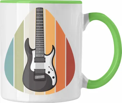 Produktbild von Trendation - Gitarrenspieler Geschenk Tasse Männer Frauen Gitarre Geschenkidee Gitarristen Gitarrist Geschenke Motiv (Grün)