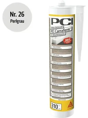 Produktbild von PCI Carraferm® Silikon Dichtstoff für Naturwerksteine perlgrau 310 ml