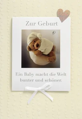 Produktbild von Geburt Baby Freudiges Ereignis Glückwunschkarte im Format 115x17cm