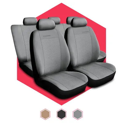 Produktbild von Autositzbezüge Universal Schonbezüge Schonbezug Sitzauflage PKW Auto Set Grau