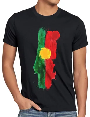 Produktbild von BaumwolleCloud Flagge Portugal Herren T-Shirt Fußball Sport WM EM Fahne