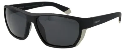 Image de Polaroid PLD 7057/S MATTE BLACK/ GREY POLARIZED 60/15/135 Lunettes de soleil pour hommes