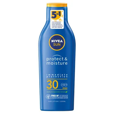 Obrázok produktu pre Nivea Sun Protect & Moisture - Opalovací balzam s SPF30 200ml
