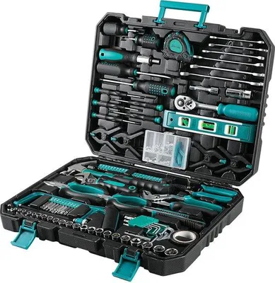 Produktbild von Famanu Werkzeugset 198 Teile - Handwerkzeuge für Reparaturen