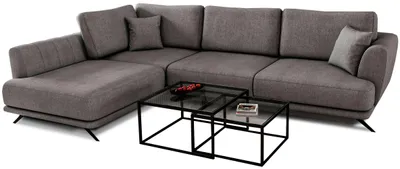 Produktbild von Eckschlafsofa ZAFRINA - dunkelgrau 2, linke Ecke