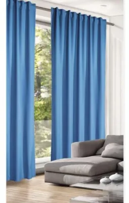 Produktbild von Fertigschal verdeckte Schlaufen uni -Größe (HxB): 280x140cm Farbe: Blau
