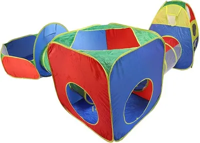 Imagen del producto de Tienda de juegos con túnel, amplia superficie, montaje sencillo