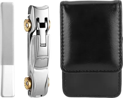 Produktbild von INF Nagelknipser-Set aus Edelstahl - 2-teiliges Nagelknipser-Set in Silber