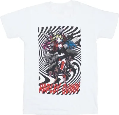 Produktbild von Harley Quinn - "Spiral" T-Shirt für Herren/Damen Uni RO11516 (XL) (Weiß)