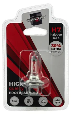 Produktbild von H7 Halogen-Autolampe - 12V 55W - 1300 Lumen - 2700K - Geeignet für Scheinwerfer [50941]