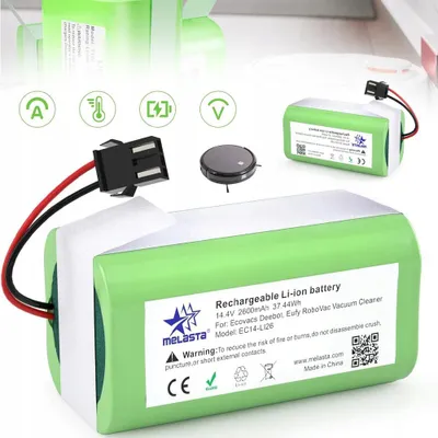 Produktbild von Akku kompatibel mit Eufy RoboVac 11,11S, 11S Max, 12, 15C, 15C Max, 15T 30, 30 Max, 30C, 35C, G10 Hybrid Deebot Saugroboter (2600 mAh, 14,4 V, Li-Ion)