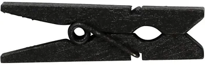 Produktbild von Kleine Wäscheklammern, Größe 35x7 mm, Dicke 9 mm, Schwarz, 20 Stk/ 1 Pck [HOB-599602]