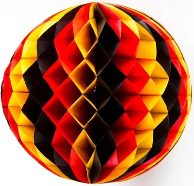 Produktbild von Wabenball Deutschland 30cm, schwer entflammbar