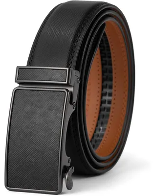 Produktbild von Herren Automatik Ledergürtel ohne Löcher 35mm Schwarz Länge 130cm