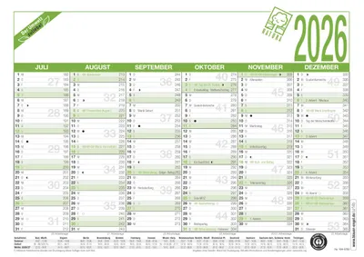 Image de Arbeitstagkalender A5 6M/1S RC 904
