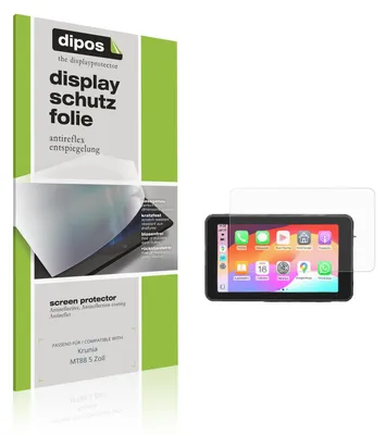 Produktbild von 2x Schutzfolie für Krunia MT88 5 Zoll matt Displayschutzfolie Folie Display Schutz dipos
