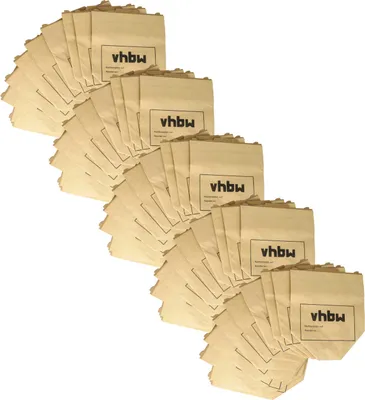 Produktbild von vhbw 50x Staubbeutel Ersatz für Vorwerk FP 131 für Staubsauger - 24,5cm x 20,5cm braun