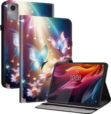 Produktbild von Für Lenovo Idea Tab 11 Zoll Crystal Textur Kunstleder Design Motiv Schutz Hülle