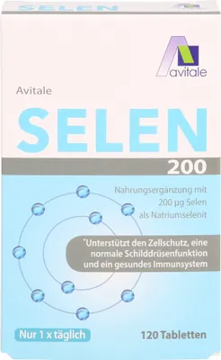 Produktbild von Avitale Selen 200 ug Tabletten unterstützt den Zellschutz, 120 St. Tabletten