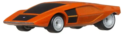 Produktbild von Hot Wheels Premium Car Culture Sammel-Spielzeugauto, Die-Cast Lancia Stratos Zero im Maßstab 1:64, Hammer Drop Fahrzeug mit Real Riders-Rädern, HRV77