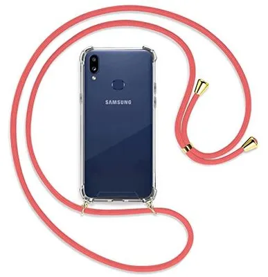 Zdjęcie produktu dla Etui na telefon samsung galaxy A10S przezroczyste z łańcuszkiem szyję