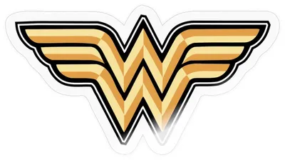 Produktbild von Spreadshirt DC Comics Wonder Woman Logo Original Sticker Aufkleber, 10 x 10 cm, Transparent glänzend