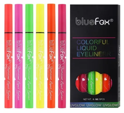 Produktbild von Bodypainting Set 6 Neonfarben + Schablone - Wasservermalbare Gesichtsfarbe & Körperfarbe